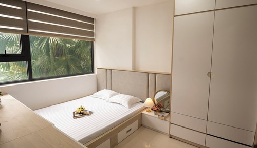 Apartamento junior, balcón, vistas a la piscina