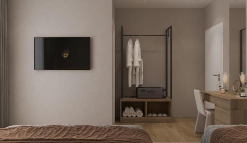 Habitación triple, vistas a la ciudad
