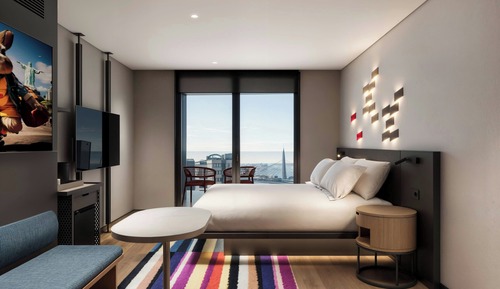 Habitación Deluxe, 1 cama de matrimonio grande, balcón, vistas a la ciudad