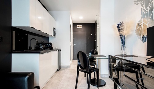 Apartamento romántico, balcón