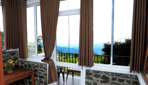 Habitación Deluxe doble, 1 cama de matrimonio, balcón, vistas a la montaña