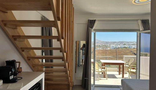 Habitación triple Deluxe, balcón, vistas al mar