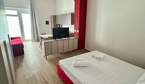 Estudio Deluxe, 1 cama de matrimonio con sofá cama, baño privado
