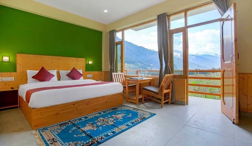 Habitación de lujo doble, balcón, vistas a la montaña
