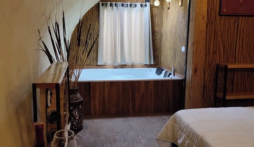 Cabaña Deluxe, Se admiten mascotas, vistas al jardín