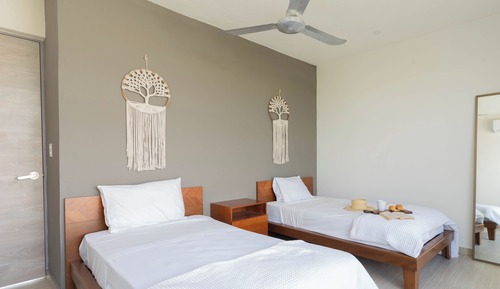 Ático de lujo, 2 habitaciones, vistas al jardín