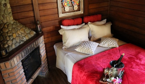 Chalet estándar, 1 cama de matrimonio, Se admiten mascotas, vistas al jardín
