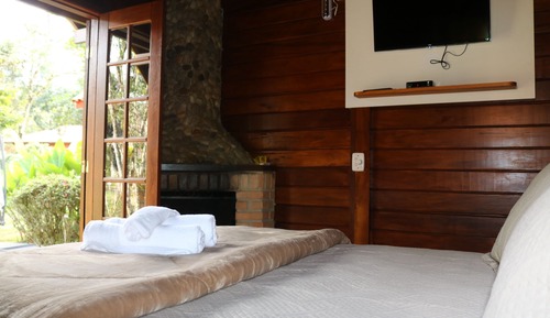 Chalet estándar, 1 cama de matrimonio, Se admiten mascotas, vistas al jardín