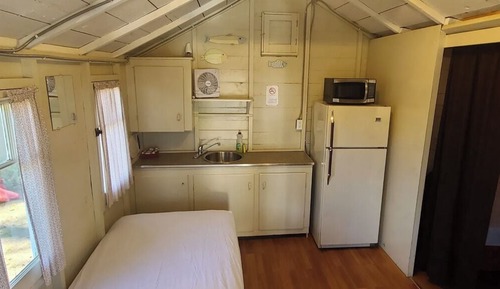 Cabaña básica, patio