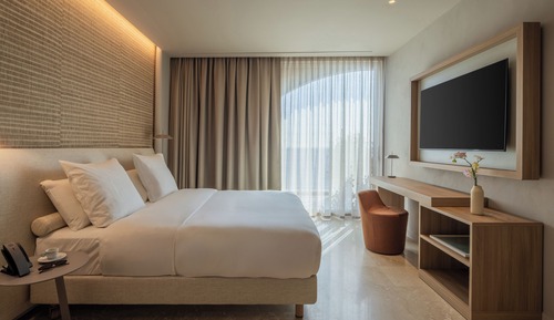Habitación superior, 1 cama de matrimonio grande con sofá cama