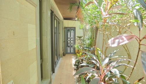 Villa Confort, vistas al jardín