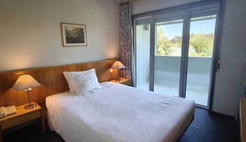 Habitación individual, vistas a la laguna