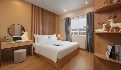 Apartamento, balcón, vistas a la ciudad