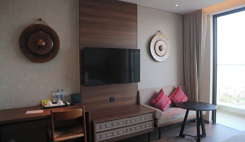 Estudio Premium, 1 cama de matrimonio, balcón, vistas a la playa
