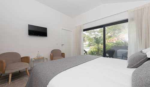 Habitación Deluxe doble, balcón, vistas al jardín (Algas verdes)