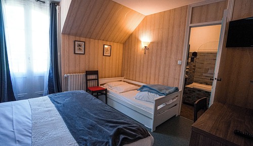 Habitación triple Confort, vistas al jardín