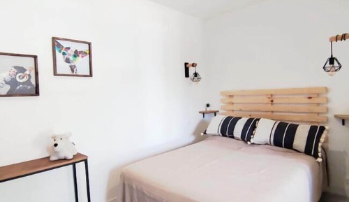 Apartamento básico, patio