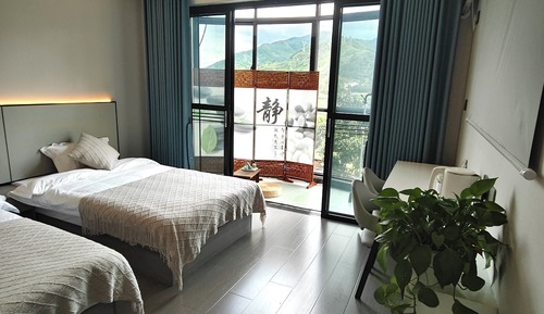 Habitación panorámica con 2 camas individuales, Aire acondicionado, vistas a la colina