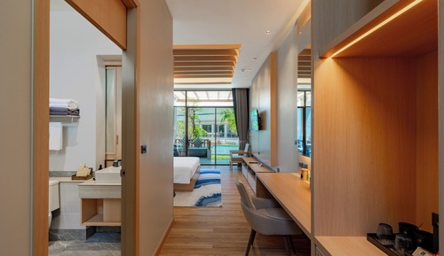 Habitación Deluxe doble, vistas a la piscina