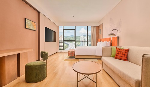 Habitación Deluxe, 1 cama de matrimonio grande con sofá cama