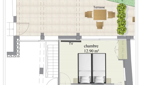 Suite, vistas al jardín