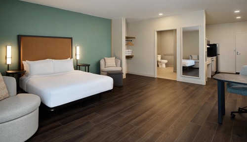 Estudio, 1 cama de matrimonio (Mobility, Hearing, Roll-In Shower)