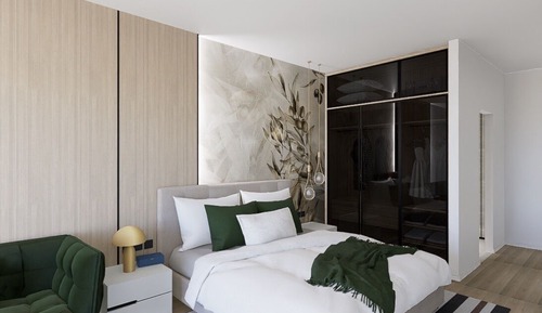 Habitación Deluxe doble, vistas parciales al mar