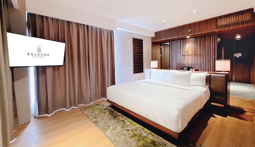 Habitación individual de lujo, 1 cama de matrimonio grande, balcón