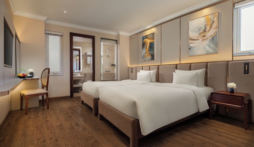 Habitación Premium con 1 cama doble o 2 individuales, vistas a la ciudad