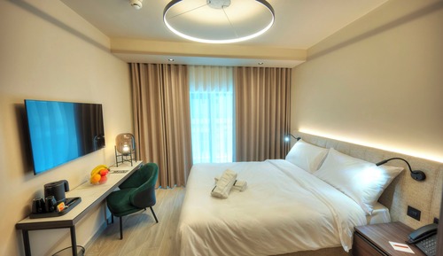 Habitación estándar con 1 cama doble o 2 individuales, balcón