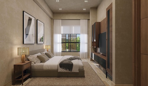 Loft, balcón, vistas al jardín