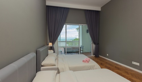 Apartamento presidencial, balcón