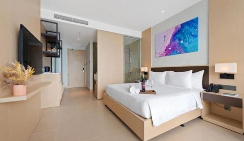 Habitación Deluxe doble, balcón, vistas al mar