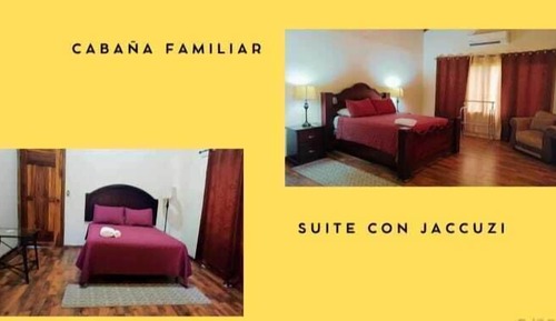 Cabaña familiar, vistas al jardín