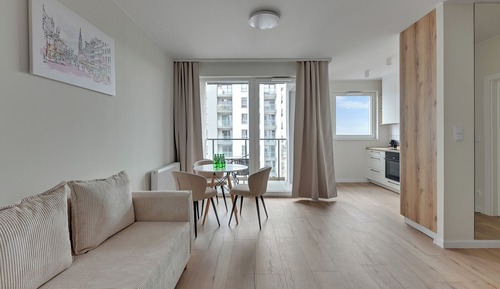 Apartamento, balcón, vistas a la ciudad