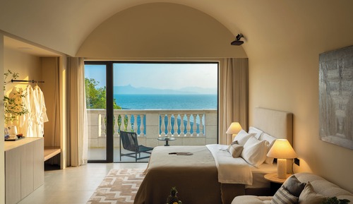 Liuguang sea view balcony pool double bed room