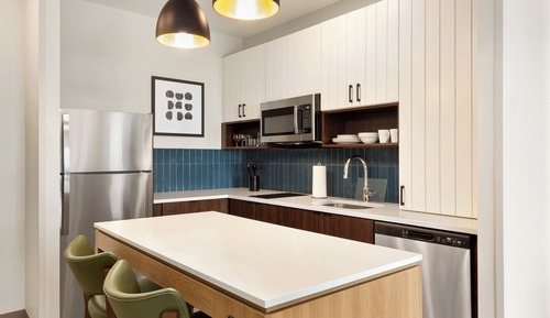 Suite estudio, 2 camas de matrimonio, cocina