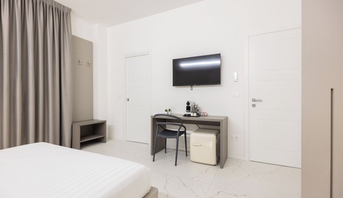 Habitación de lujo, 1 cama de matrimonio grande, baño privado, vistas a la ciudad