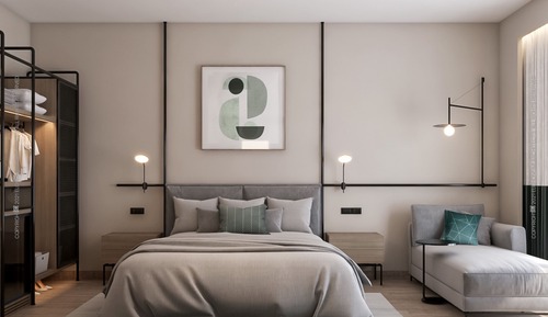 Habitación con 1 cama doble o 2 individuales, vistas a la montaña