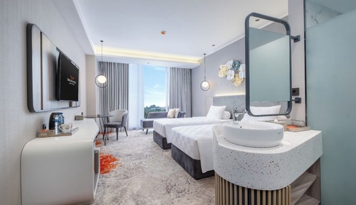 Habitación Deluxe con 2 camas individuales, vistas a la ciudad
