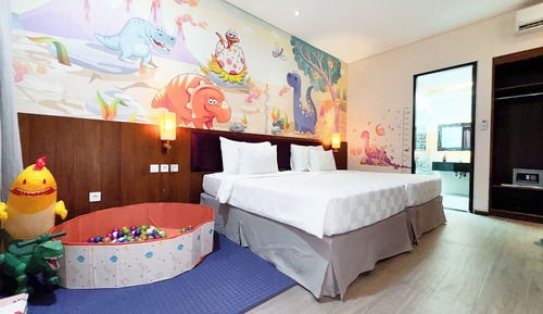 Habitación familiar con 2 camas individuales