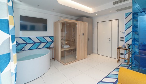 Suite estudio de lujo, balcón, vistas al mar