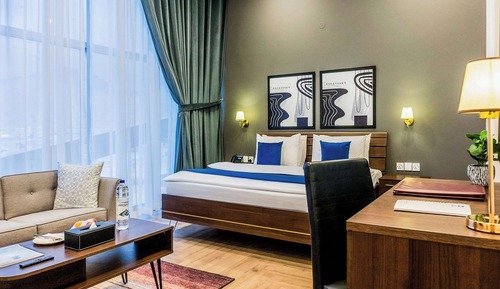 Suite, 1 cama de matrimonio grande, fumadores (Living Room;Presidential)