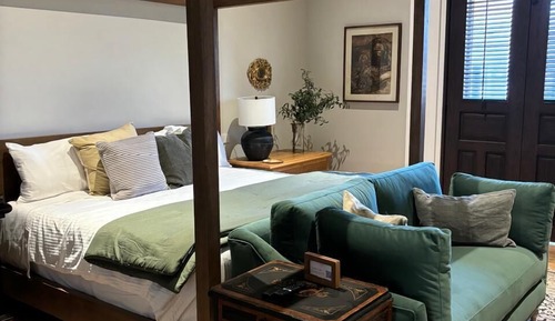 Habitación presidencial, vistas al jardín