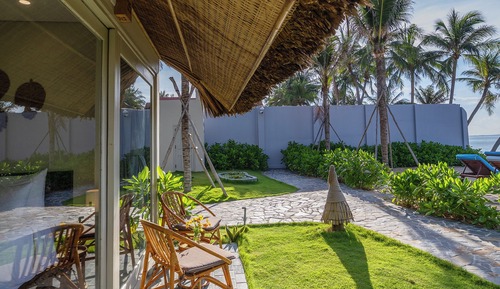Bungalow, vistas a la playa
