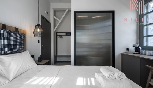 Suite estudio, balcón