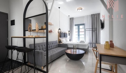 Suite estudio, balcón