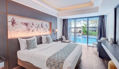 Suite estándar, 2 camas individuales, acceso a la piscina