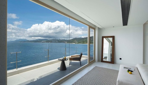Habitación de lujo con 2 camas individuales, balcón, vistas al mar