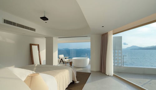 Suite estudio presidencial, balcón, vistas al mar